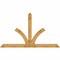 Ekena Millwork Richland Rough Sawn Timber Gable Bracket, Western Red Cedar, 108"W x 63"H x 6"D x 6"F, 14/12 Pitch GBW108X63X0606RIC00RWR - alternate 1